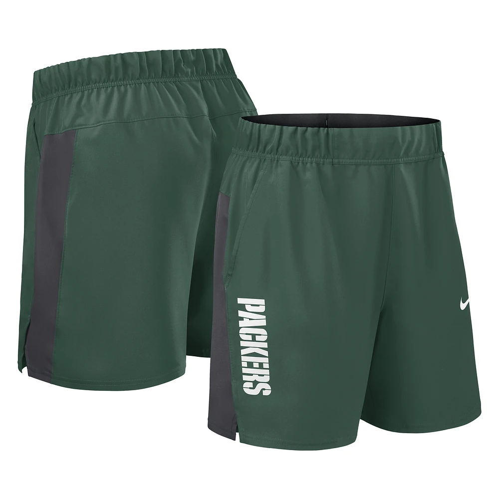 Men's Nike Green Bay Packers Woven Victory Performance Shorts