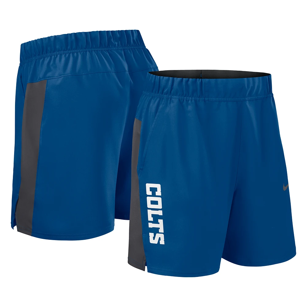 Men's Nike Royal Indianapolis Colts Woven Victory Performance Shorts