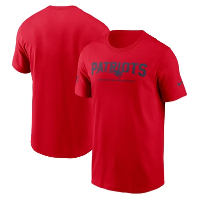 Men's Nike Red New England Patriots Sideline Performance T-Shirt