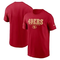 Men's Nike Scarlet San Francisco 49ers Sideline Performance T-Shirt