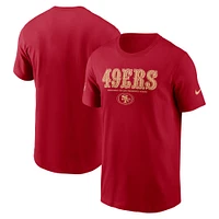Men's Nike Scarlet San Francisco 49ers Sideline Performance T-Shirt
