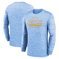 Men's Nike Powder Blue Los Angeles Chargers Sideline Velocity Performance Long Sleeve T-Shirt