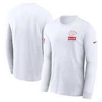 Men's Nike Kansas City Chiefs Sideline Performance Long Sleeve T-Shirt