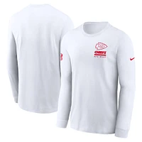 Men's Nike Kansas City Chiefs Sideline Performance Long Sleeve T-Shirt
