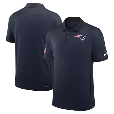Men's Nike Navy New England Patriots Sideline Victory Stripe Performance Polo