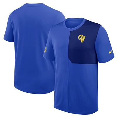 Men's Nike Royal Los Angeles Rams Sideline UV Performance Coach Shirt