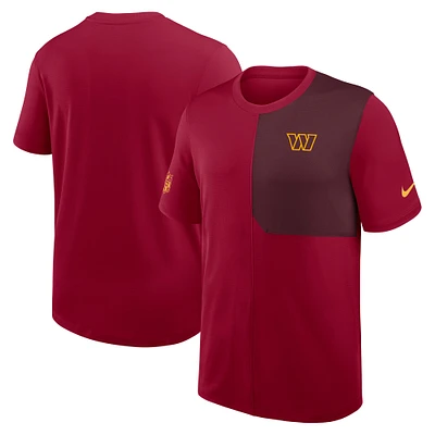 Men's Nike Burgundy Washington Commanders Sideline UV Performance Coach Shirt