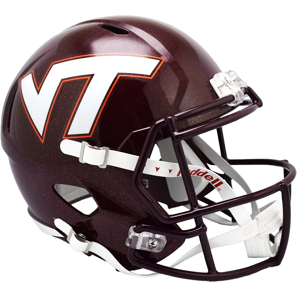 Virginia Tech Hokies Unsigned Riddell Maroon 2024 Speed Replica Helmet