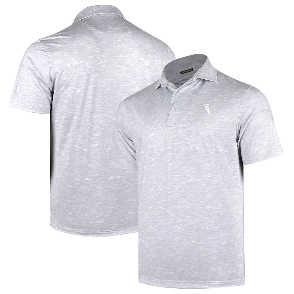 Men's Gray Chicago White Sox Sublime Tri-Blend Polo
