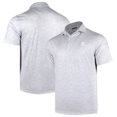 Men's Gray Detroit Tigers Sublime Tri-Blend Polo