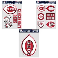 WinCraft Cincinnati Reds Three-Pack Fan Decal Set