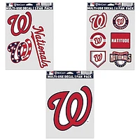 WinCraft Washington Nationals Three-Pack Fan Decal Set