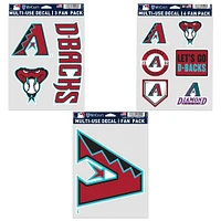 WinCraft Arizona Diamondbacks Three-Pack Fan Decal Set