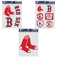 WinCraft Boston Red Sox Three-Pack Fan Decal Set