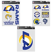 WinCraft Los Angeles Rams Three-Pack Fan Decal Set