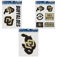 WinCraft Colorado Buffaloes Three-Pack Fan Decal Set