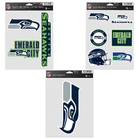 WinCraft Seattle Seahawks Three-Pack Fan Decal Set