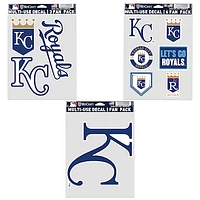 WinCraft Kansas City Royals Three-Pack Fan Decal Set