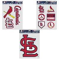 WinCraft St. Louis Cardinals Three-Pack Fan Decal Set