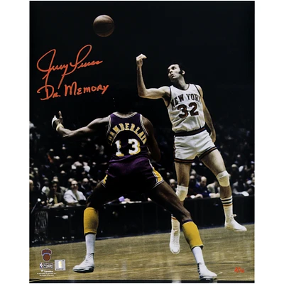 Limited Edition of 12: Jerry Lucas New York Knicks Autographed Photo with Inscription