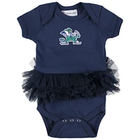 Infant & Newborn Two Feet Ahead  Navy Notre Dame Fighting Irish Tutu Bodysuit