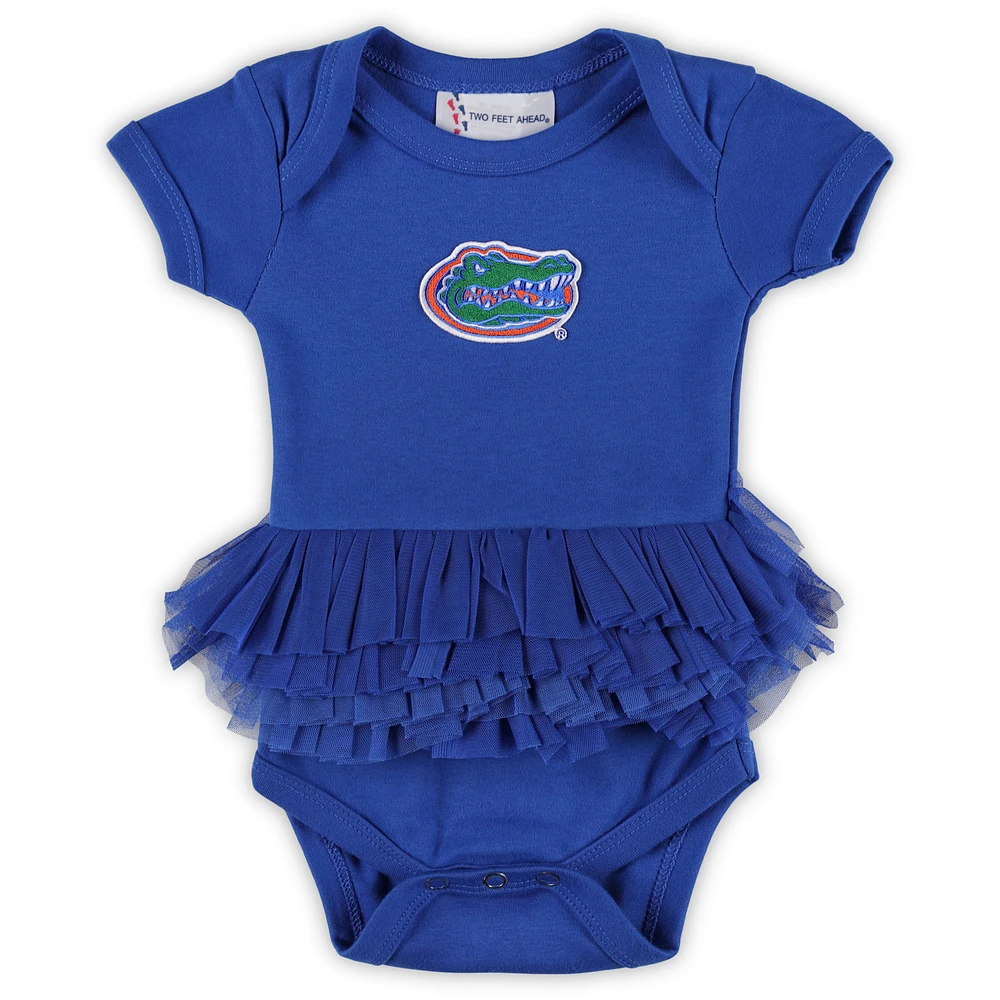 Infant & Newborn Two Feet Ahead  Royal Florida Gators Tutu Bodysuit