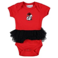 Infant & Newborn Two Feet Ahead  Red Georgia Bulldogs Tutu Bodysuit