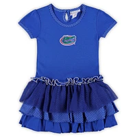 Toddler Two Feet Ahead  Royal Florida Gators Pink Dot Tutu Dress