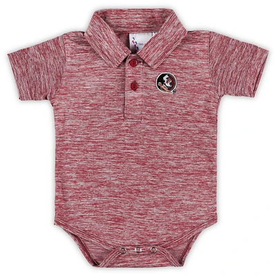 Infant Two Feet Ahead Garnet Florida State Seminoles Space Dye Golf Bodysuit