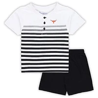 Toddler Two Feet Ahead Texas Longhorns Gradient Stripe 2-Piece Short Set