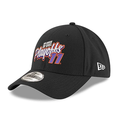 Men's New Era  Black Denny Hamlin 2024 NASCAR Chase For The Cup Playoffs 9FORTY Adjustable Hat