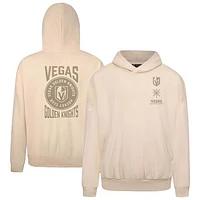 Men's Levelwear Cream Vegas Golden Knights Contact Stamp Pullover Hoodie