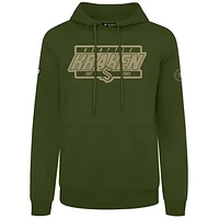 Men's Levelwear Olive Seattle Kraken Podium Pullover Hoodie