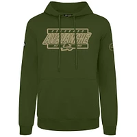 Men's Levelwear Olive Colorado Avalanche Podium Pullover Hoodie