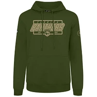 Men's Levelwear Olive Florida Panthers Podium Pullover Hoodie