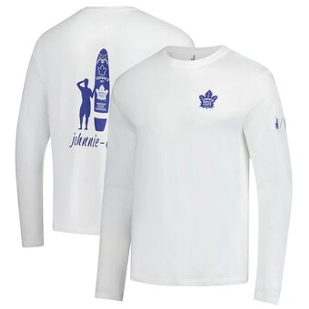 Men's johnnie-O White Toronto Maple Leafs Adam Long Sleeve T-Shirt