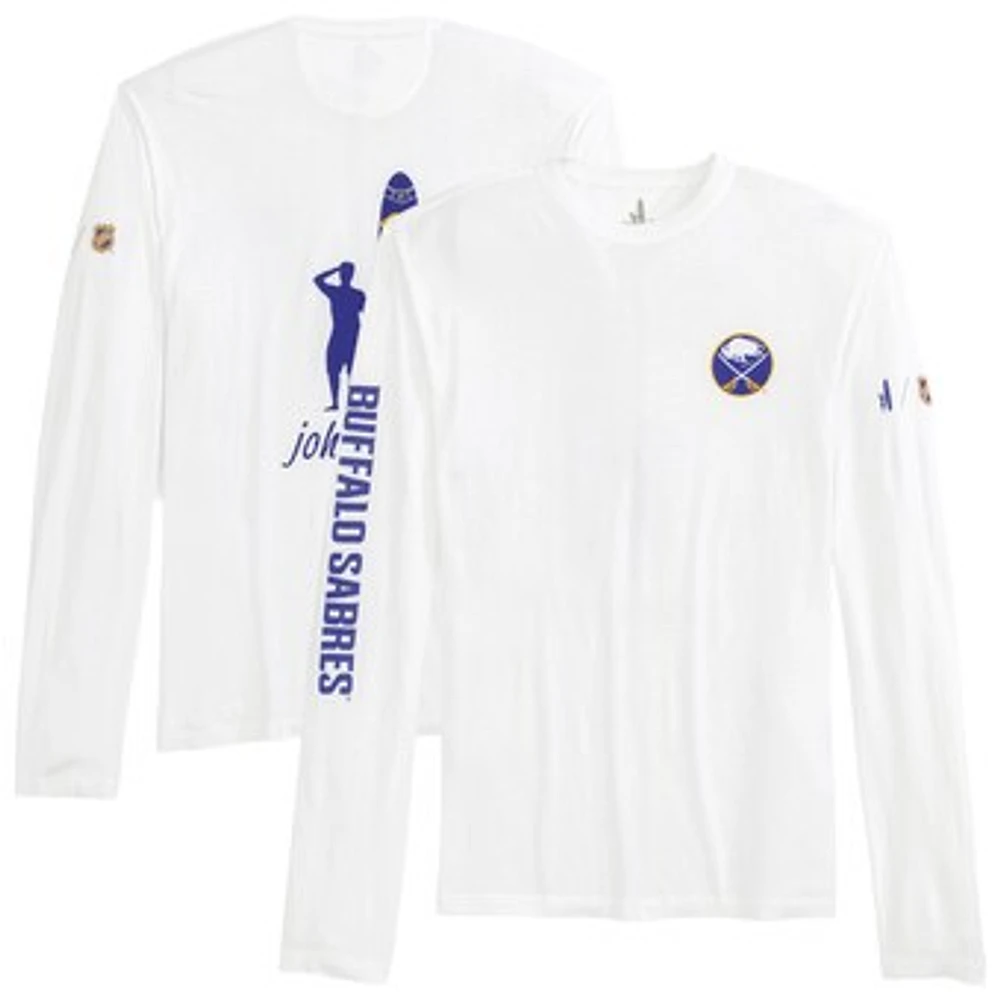 Men's johnnie-O White Buffalo Sabres Adam Long Sleeve T-Shirt