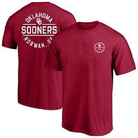 Men's Fanatics  Crimson Oklahoma Sooners Big & Tall Fast Break 2 Hit T-Shirt