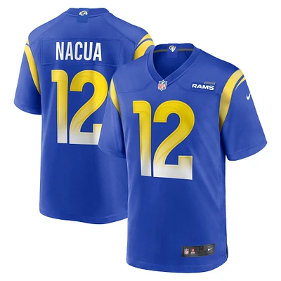 Men's Nike Puka Nacua Royal Los Angeles Rams Game Player Jersey