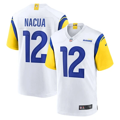 Men's Nike Puka Nacua White Los Angeles Rams Game Player Jersey