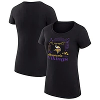 Women's G-III 4Her by Carl Banks Minnesota Vikings Collage Team Fitted T-Shirt