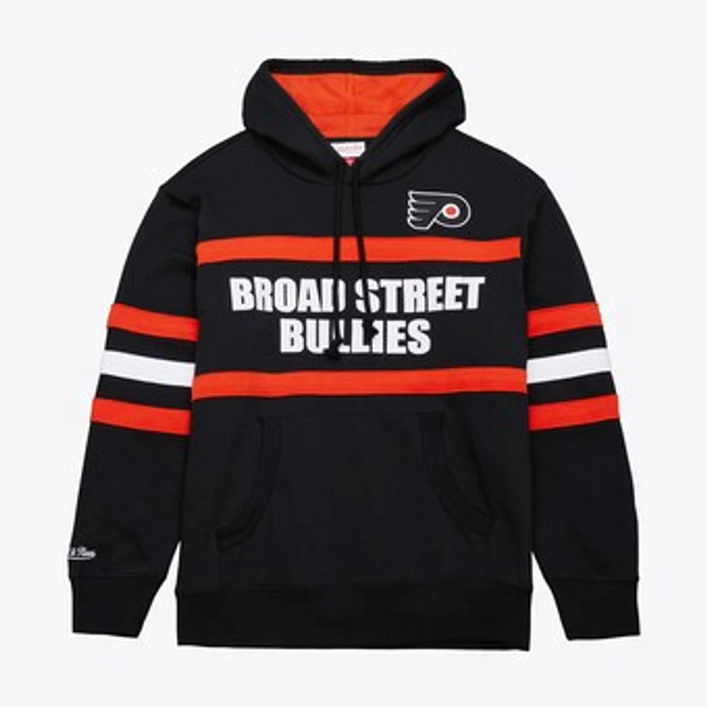 Men's Mitchell & Ness Black Philadelphia Flyers Head Coach Slogan Pullover Hoodie