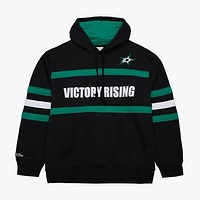 Men's Mitchell & Ness Black Dallas Stars Head Coach Slogan Pullover Hoodie