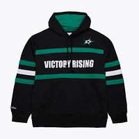 Men's Mitchell & Ness Black Dallas Stars Head Coach Slogan Pullover Hoodie