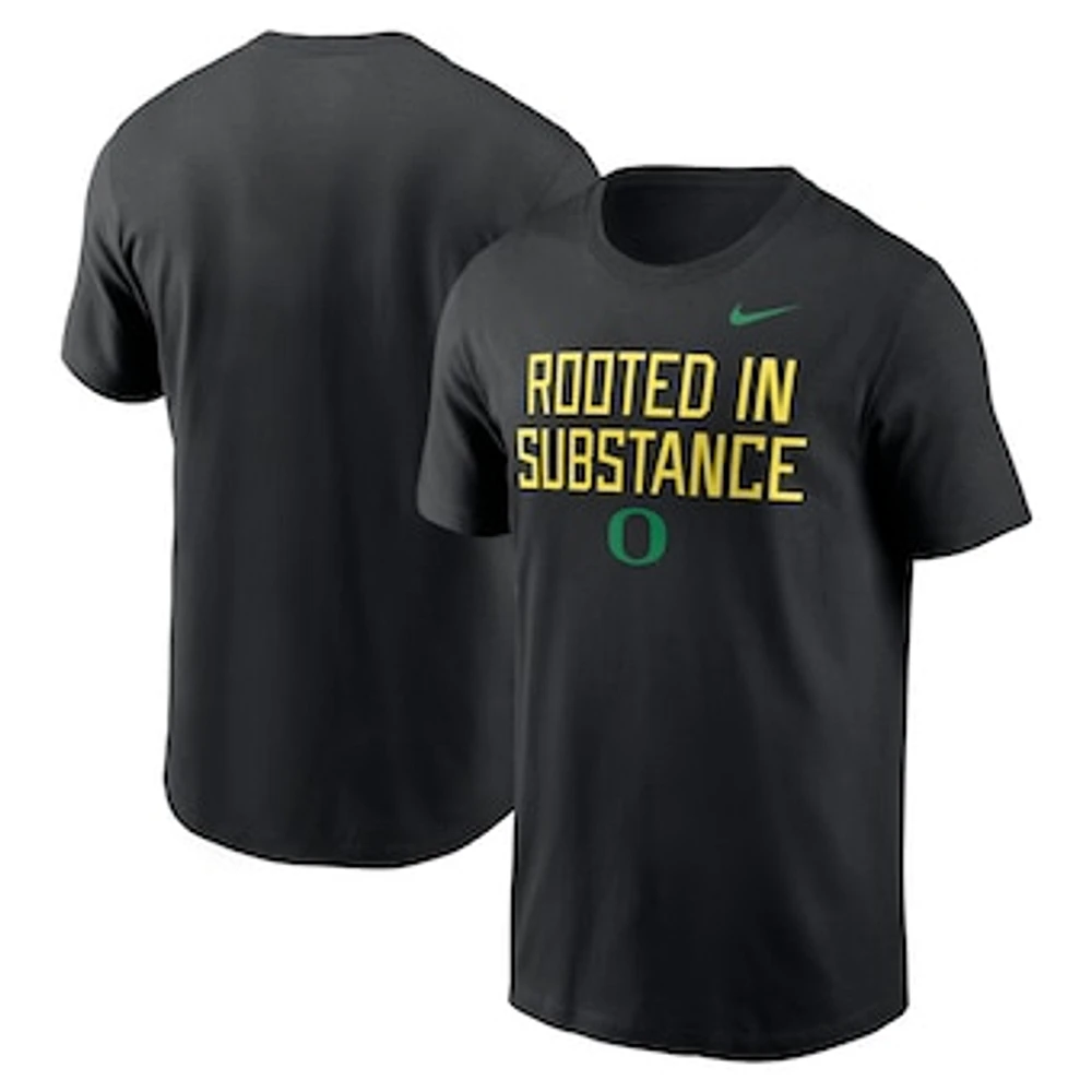 Men's Nike Black Oregon Ducks Rooted Substance T-Shirt