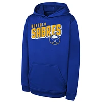 Youth  Royal Buffalo Sabres Cyber Punk Performance Hoodie