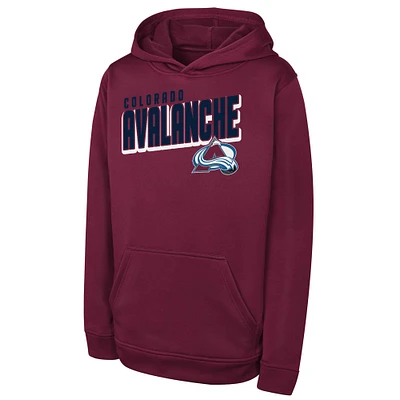 Youth  Burgundy Colorado Avalanche Cyber Punk Performance Hoodie