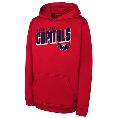 Youth  Red Washington Capitals Cyber Punk Performance Hoodie