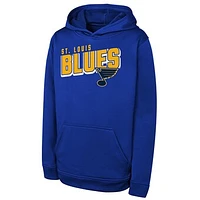 Youth  Blue St. Louis Blues Cyber Punk Performance Hoodie