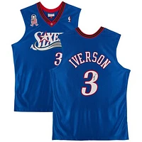 Allen Iverson Philadelphia 76ers Autographed Mitchell & Ness Blue 2000-01 Authentic Jersey